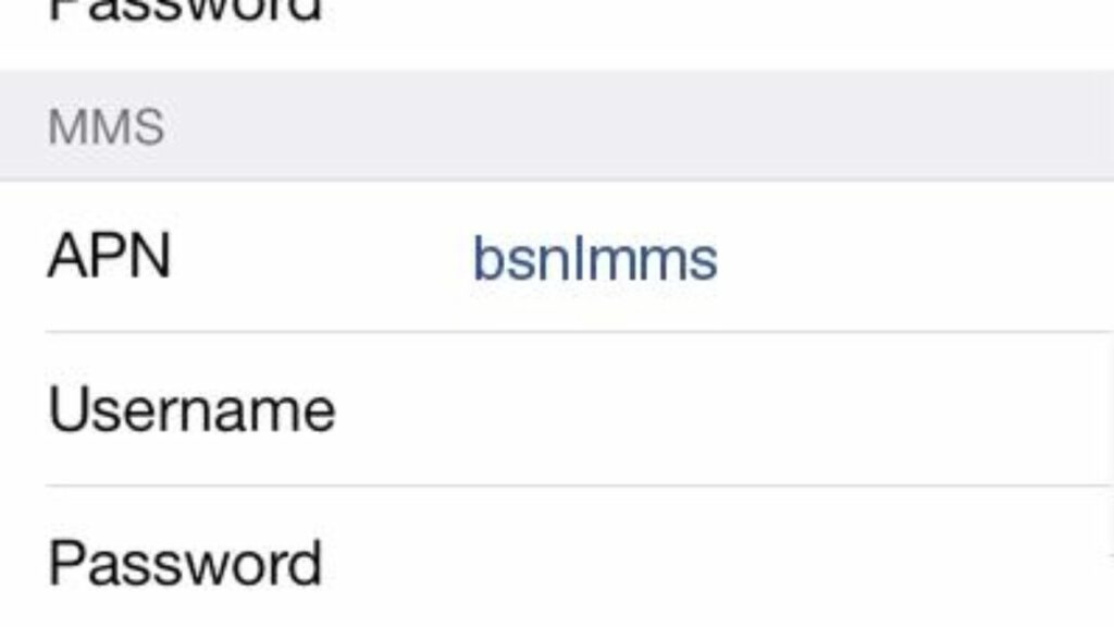 BSNL APN Settings for iPhone
